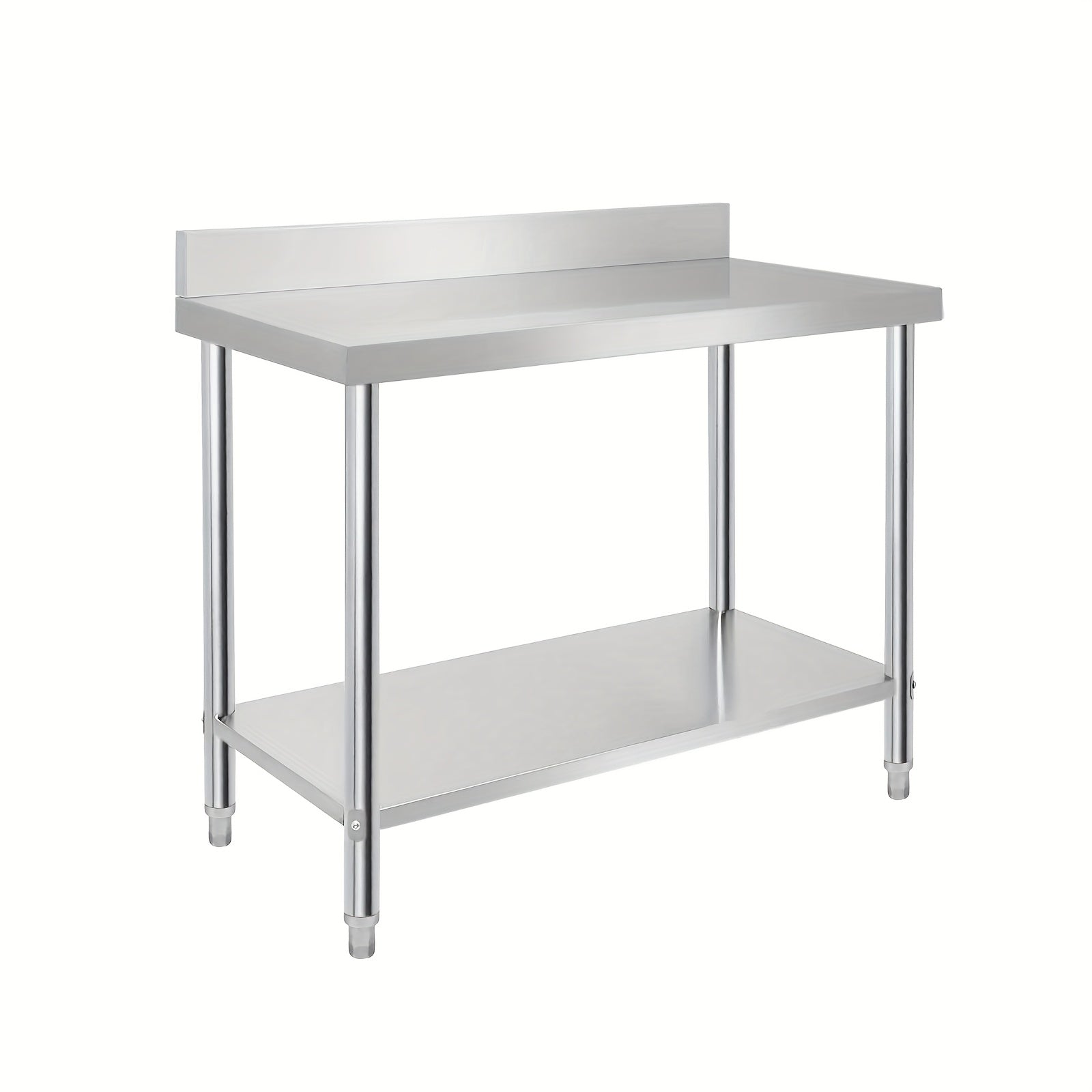 Tavolo da lavoro in acciaio inox, Dimensioni: 100*60*85 centimetri per cucina e zona pranzo – vista dettagliata 4