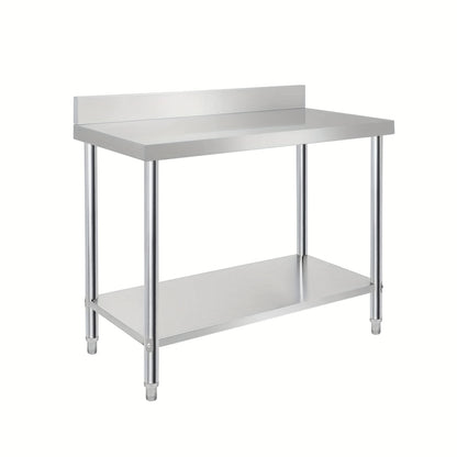 Tavolo da lavoro in acciaio inox, Dimensioni: 100*60*85 centimetri per cucina e zona pranzo – vista dettagliata 4