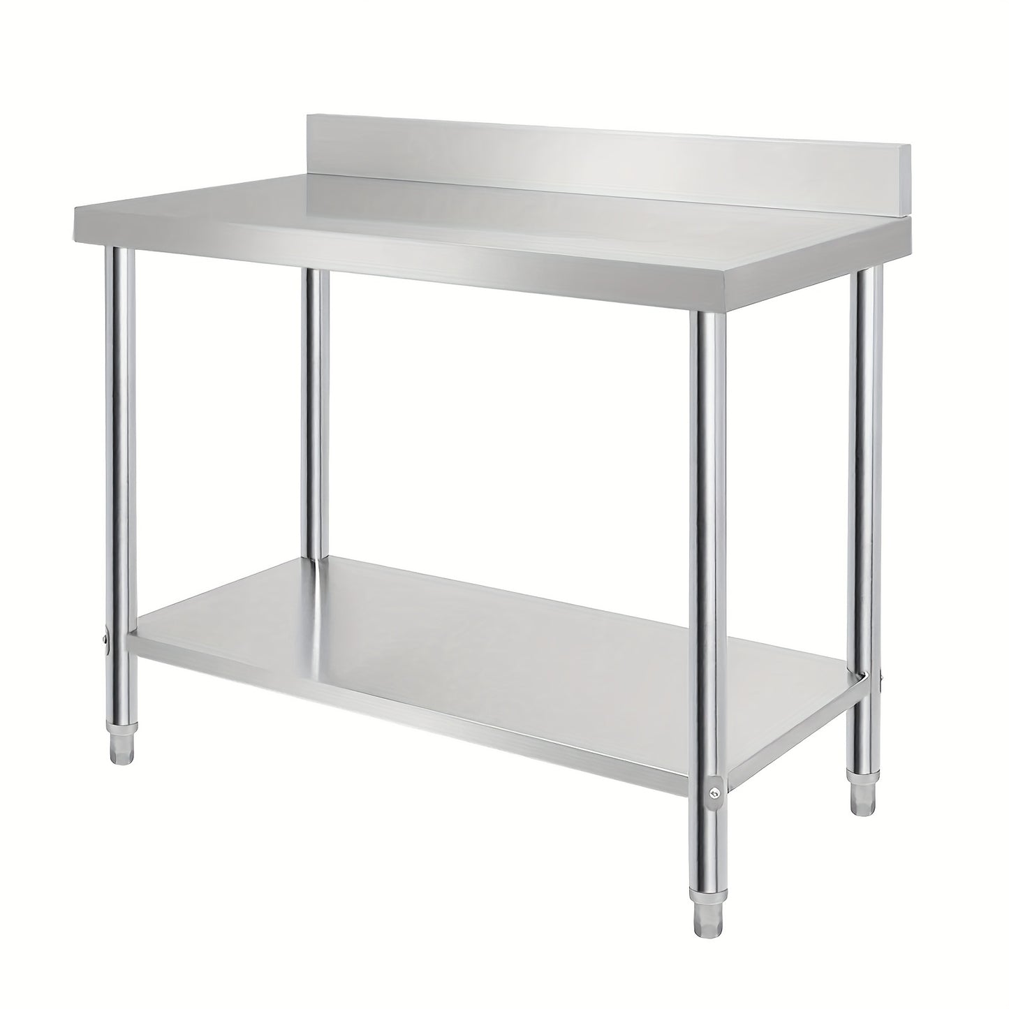 Tavolo da lavoro in acciaio inox, Dimensioni: 100*60*85 centimetri per cucina e zona pranzo – vista dettagliata 6