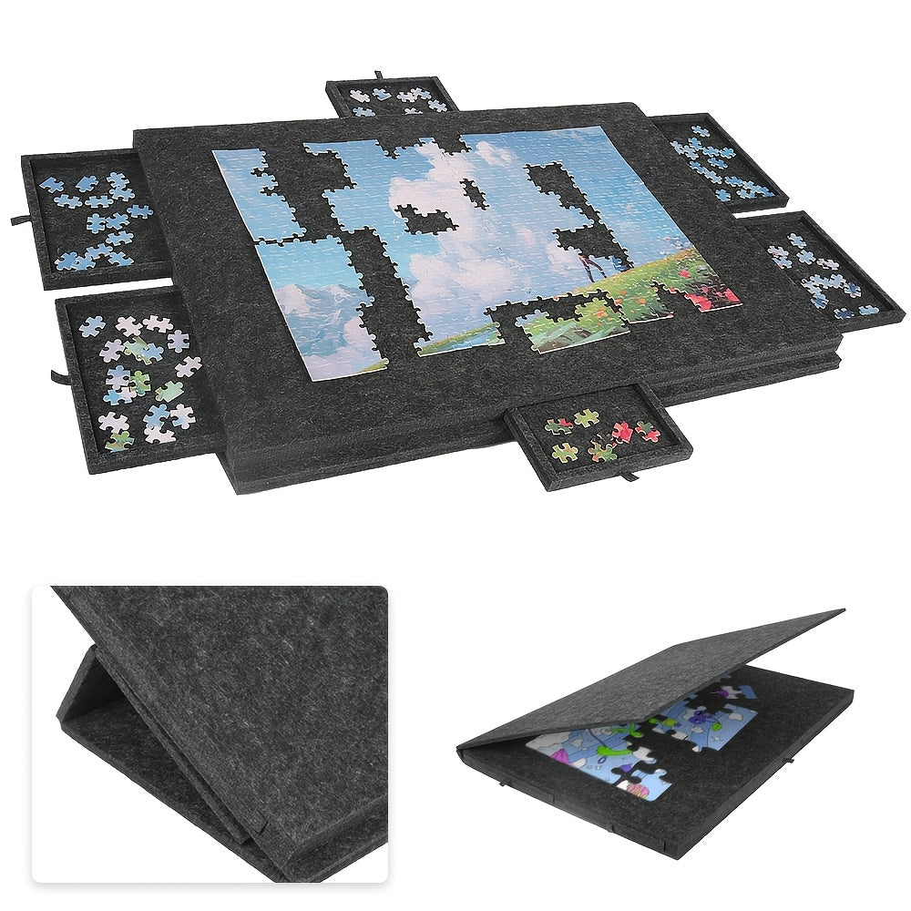 Tavolo Portapuzzle Portatile, Grigio per uso quotidiano e casa – vista principale