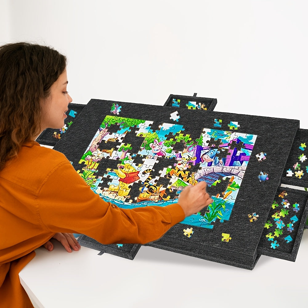 Tavolo Portapuzzle Portatile, Grigio per uso quotidiano e casa – vista dettagliata 2
