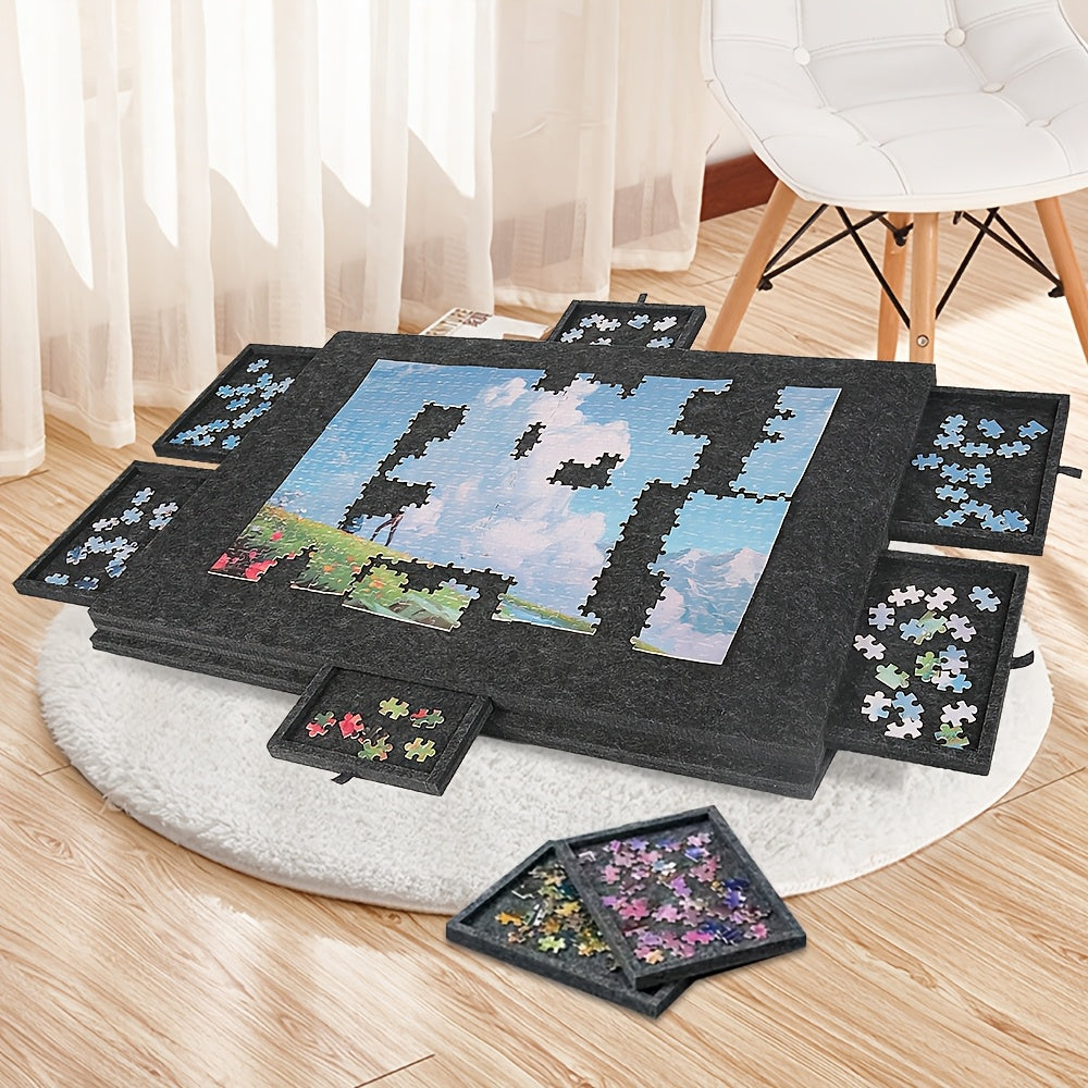 Tavolo Portapuzzle Portatile, Grigio per uso quotidiano e casa – vista dettagliata 3