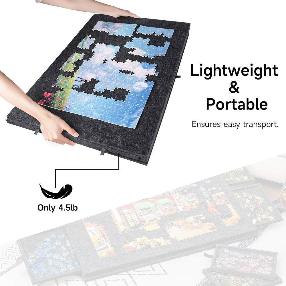 Tavolo Portapuzzle Portatile, Grigio per uso quotidiano e casa – vista dettagliata 5