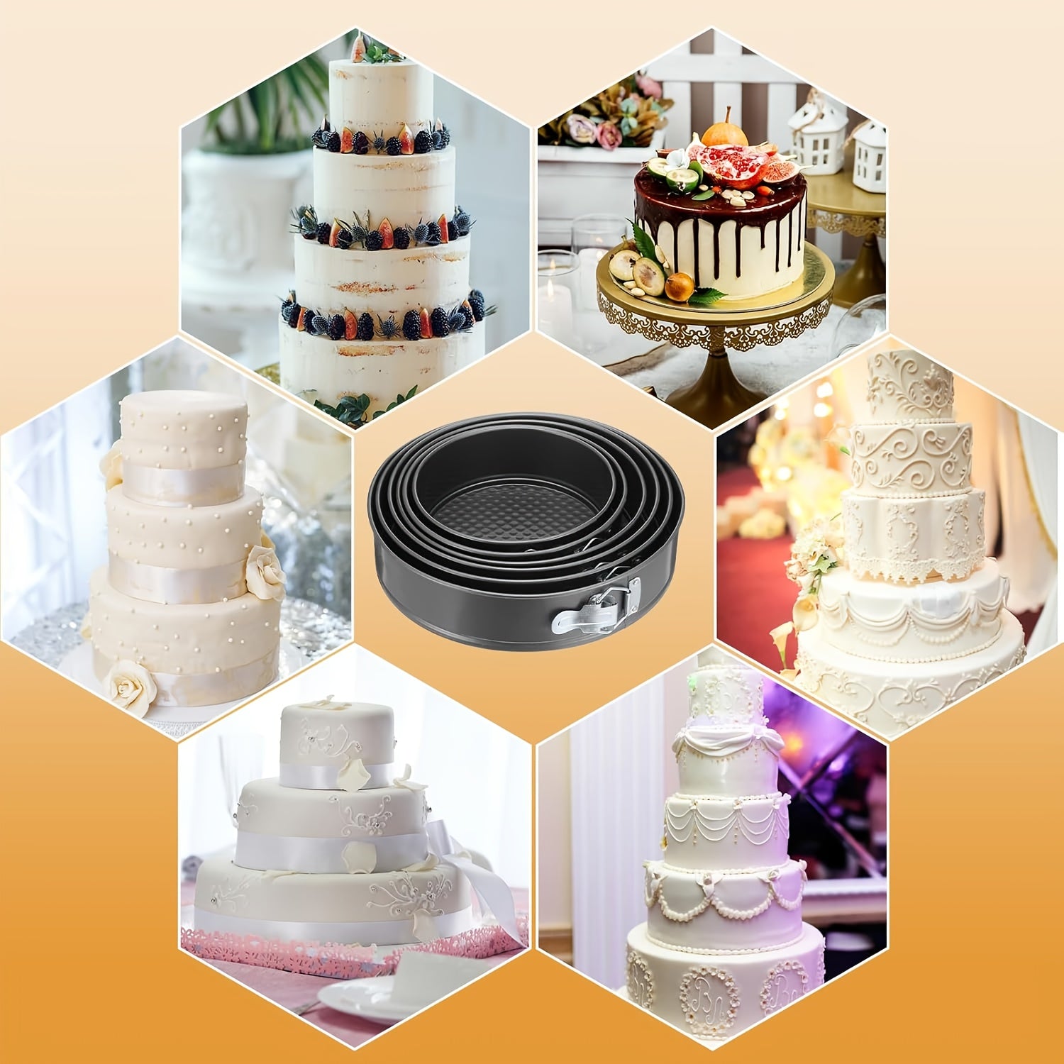 Teglie Rotonde Antiaderenti, rimovibile per Chiffon Cakes e Cheesecake – vista dettagliata 2