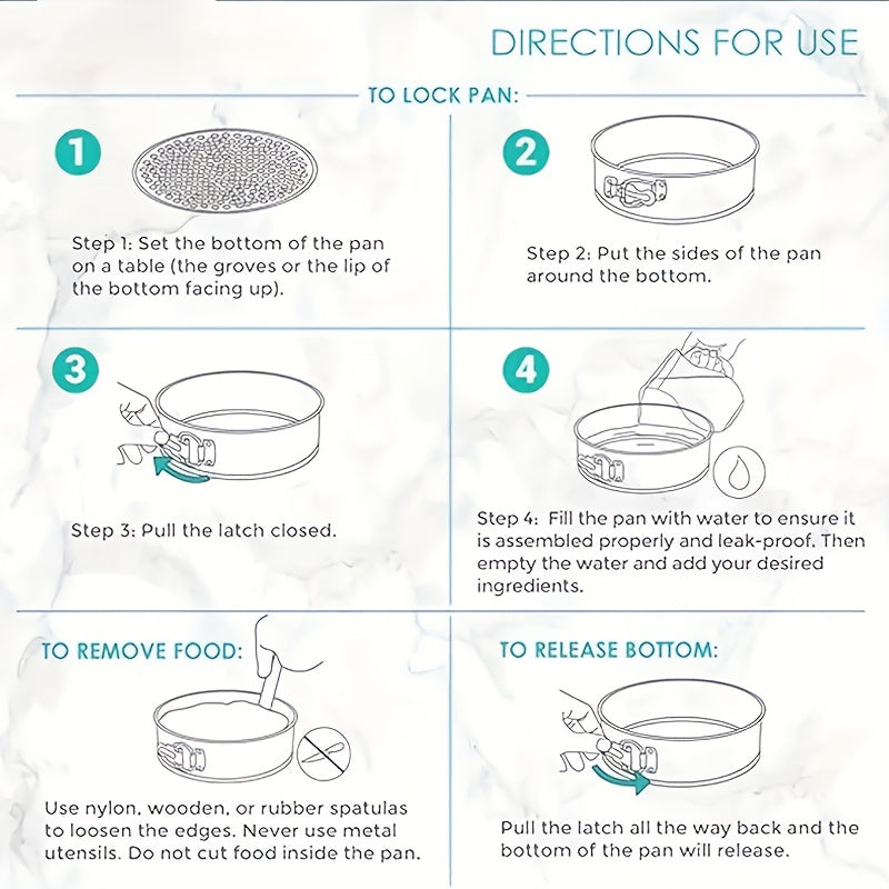 Teglie Rotonde Antiaderenti, rimovibile per Chiffon Cakes e Cheesecake – vista dettagliata 10
