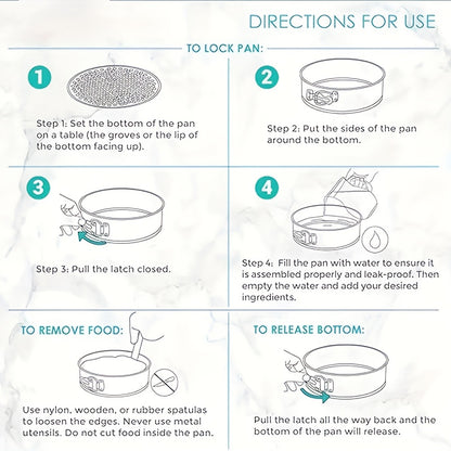 Teglie Rotonde Antiaderenti, rimovibile per Chiffon Cakes e Cheesecake – vista dettagliata 10