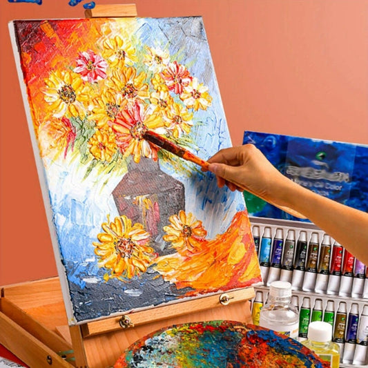 Tela Artistica A3 Pannelli, 6 Pezzi per Pittura 100% Bianchi per Acquerello e uso quotidiano – vista principale