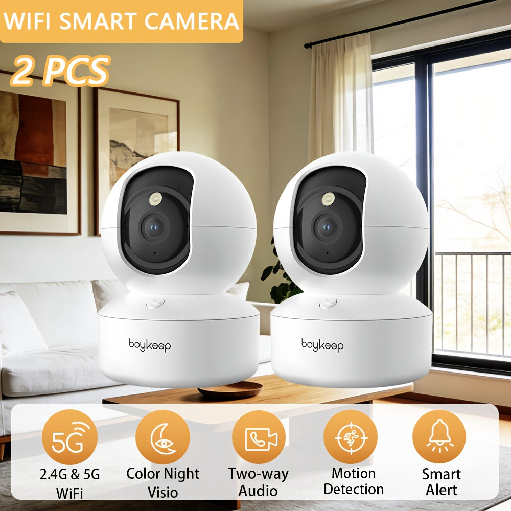 Telecamera di sorveglianza, rotazione 360° per casa e viaggio – vista principale