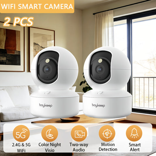 Telecamera di sorveglianza, rotazione 360° per casa e viaggio – vista principale