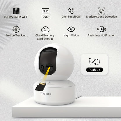 Telecamera di sorveglianza, rotazione 360° per casa e viaggio – vista dettagliata 3