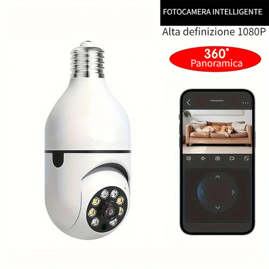 Telecamera di sorveglianza, rotazione 360° per viaggio e casa – vista principale