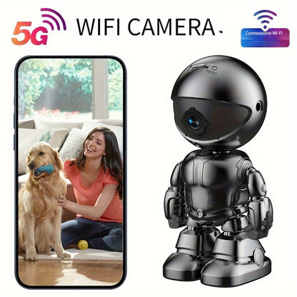 Telecamera di sorveglianza, Telecamera Robot Smartphone HD 3MP per viaggio e camera da letto – vista principale