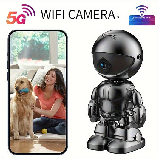 Telecamera di sorveglianza, Telecamera Robot Smartphone HD 3MP per viaggio e camera da letto – vista principale