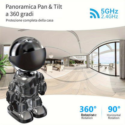 Telecamera di sorveglianza, Telecamera Robot Smartphone HD 3MP per viaggio e camera da letto – vista dettagliata 6