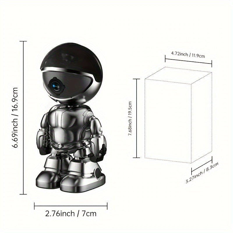 Telecamera di sorveglianza, Telecamera Robot Smartphone HD 3MP per viaggio e camera da letto – vista dettagliata 9