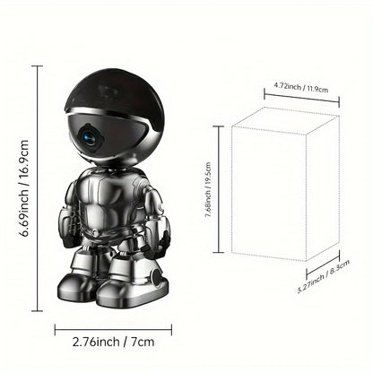 Telecamera di sorveglianza, Telecamera Robot Smartphone HD 3MP per viaggio e camera da letto – vista dettagliata 9