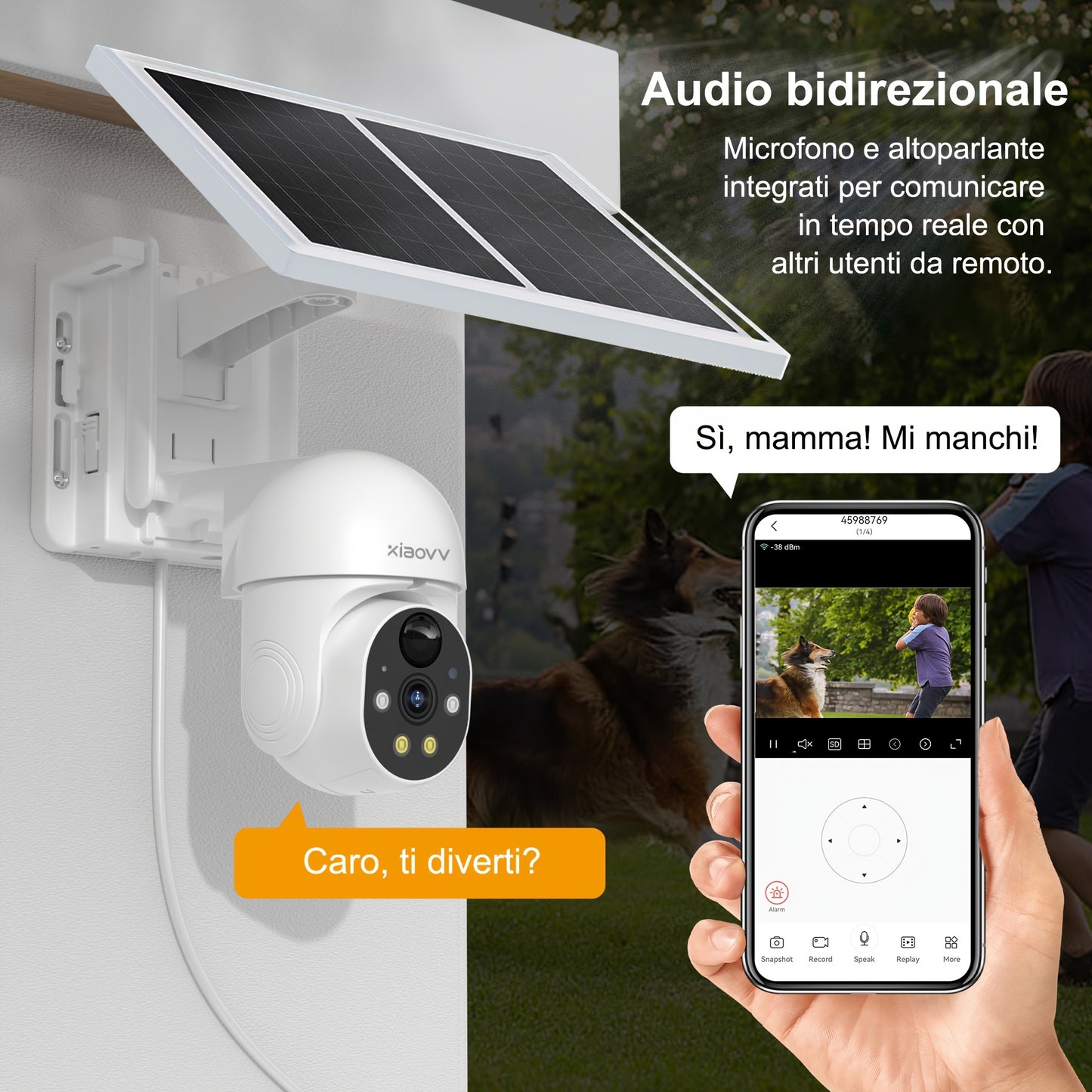Telecamera di sorveglianza, wireless per casa e viaggio – vista dettagliata 5