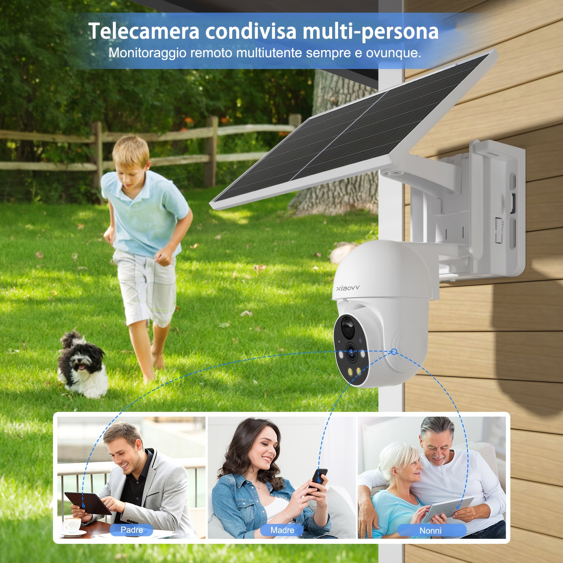 Telecamera di sorveglianza, wireless per casa e viaggio – vista dettagliata 7