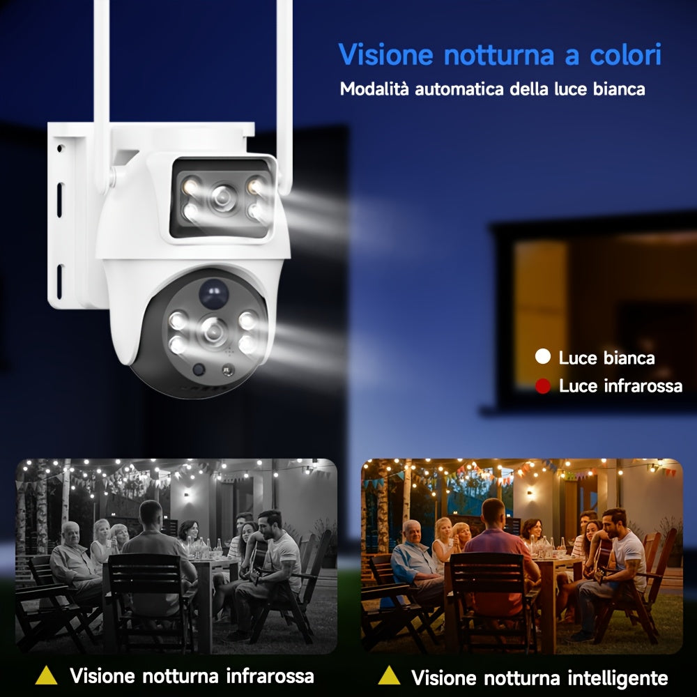 Telecamera esterna, rotazione 360° per sistema di sorveglianza aziendale e casa – vista dettagliata 9