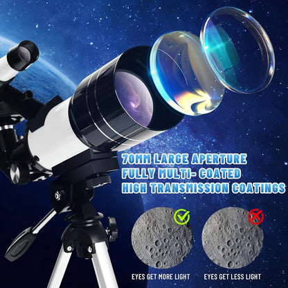 Telescopio astronomico, Blu per viaggio e campeggio – vista dettagliata 8