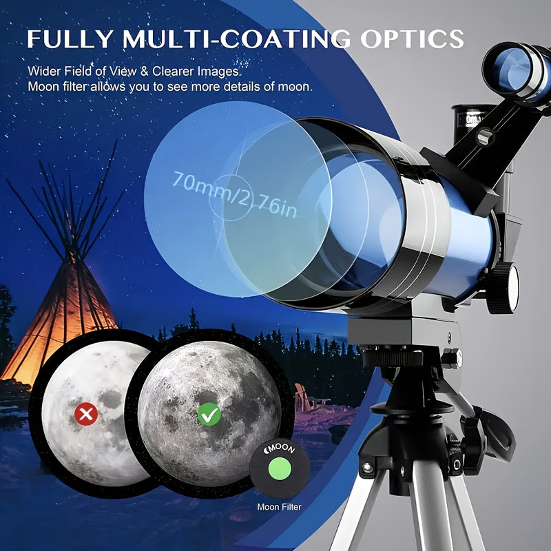 Telescopio astronomico, Viola per campeggio – vista dettagliata 4