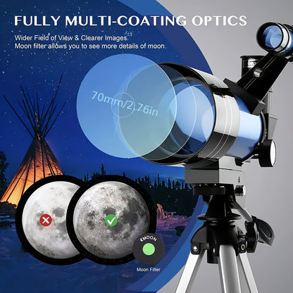 Telescopio astronomico, Viola per campeggio – vista dettagliata 4