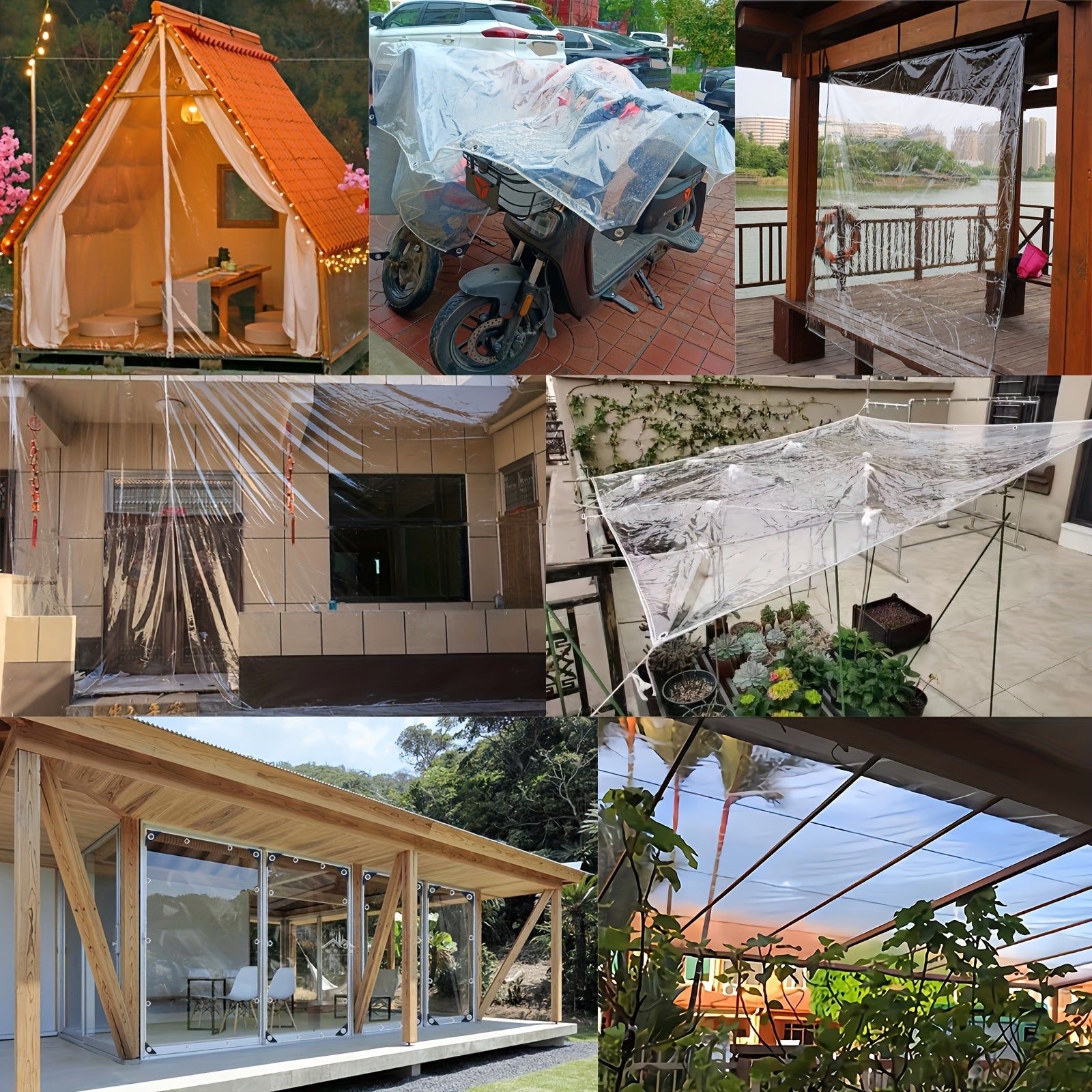Telo impermeabile, 200cm*200cm per una facile fissaggio e veicolo – vista dettagliata 2