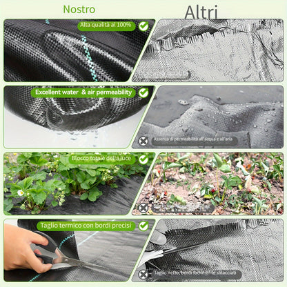 Telo pacciamatura antierba, Nero per giardino e terrazza – vista dettagliata 6