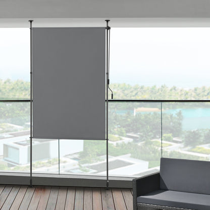 Teloneo Verticale da Balcone Cimarra, Grigio scuro per giardino e terrazza – vista principale