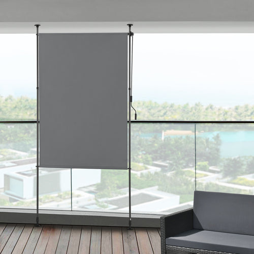 Teloneo Verticale da Balcone Cimarra, Grigio scuro per giardino e terrazza – vista principale