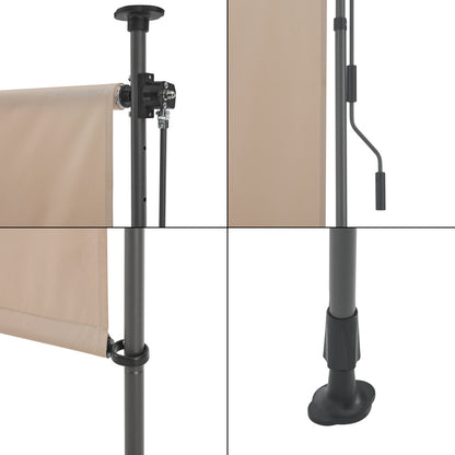 Teloneo Verticale da Balcone Cimarra, Grigio scuro per giardino e terrazza – vista dettagliata 12