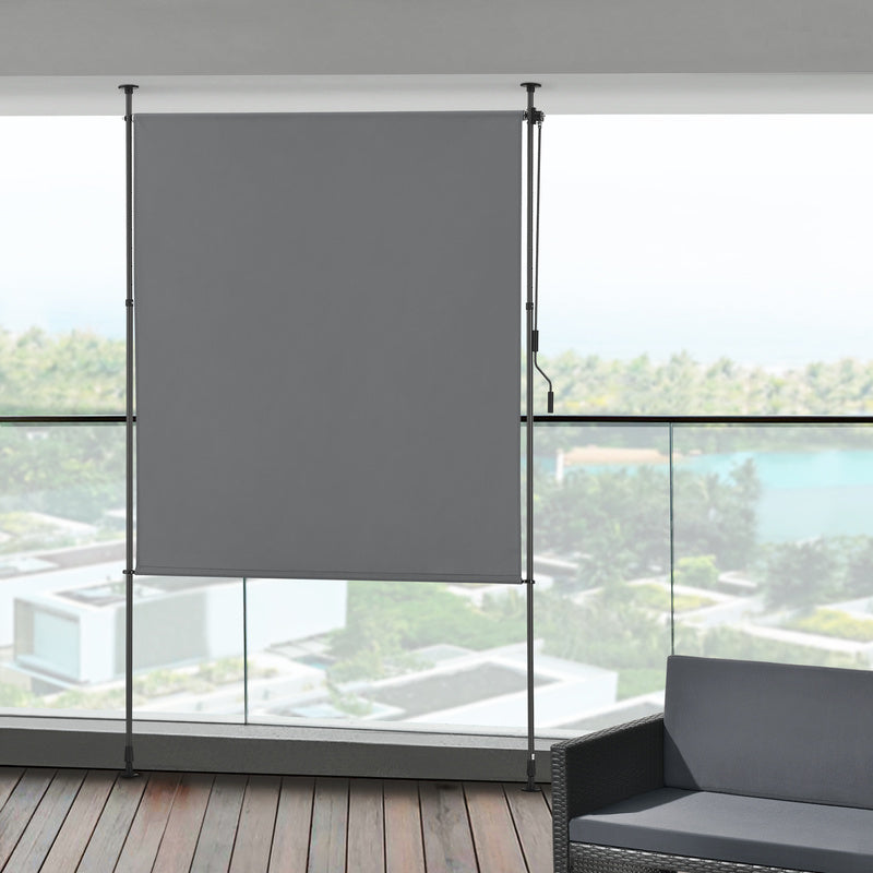 Teloneo Verticale da Balcone Cimarra, Grigio scuro per giardino e terrazza – vista dettagliata 15