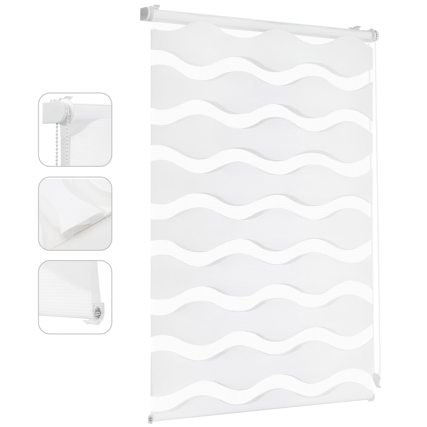 Tenda a rullo, Bianco per finestre e privacy – vista dettagliata 8