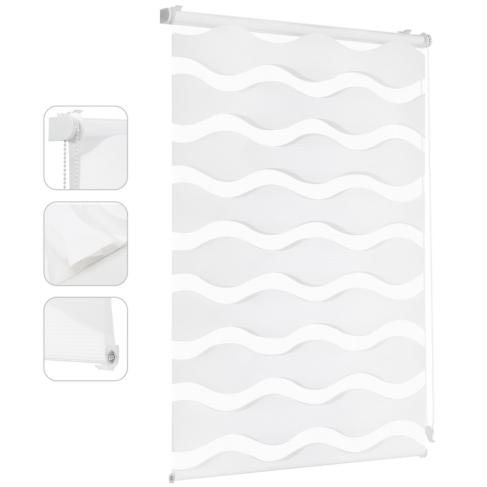 Tenda a rullo, Bianco per finestre e privacy – vista dettagliata 8