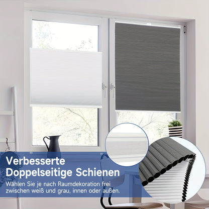 Tenda a rullo, Grigio scuro con texture in tessuto per finestre – vista principale