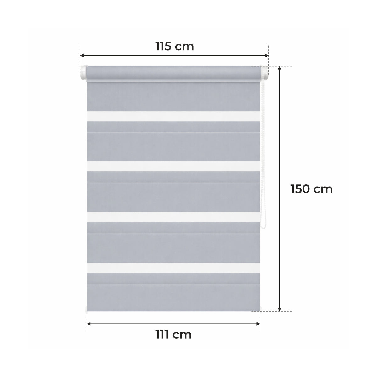 Tenda a rullo, Regolazione a Catena per finestre e privacy – vista dettagliata 37