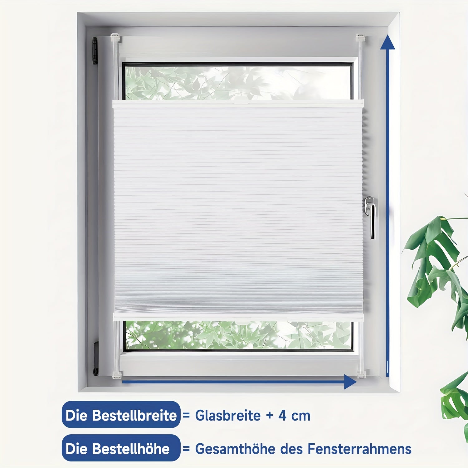 Tenda a rullo, Tessuto imitazione beige per privacy e finestre – vista dettagliata 5