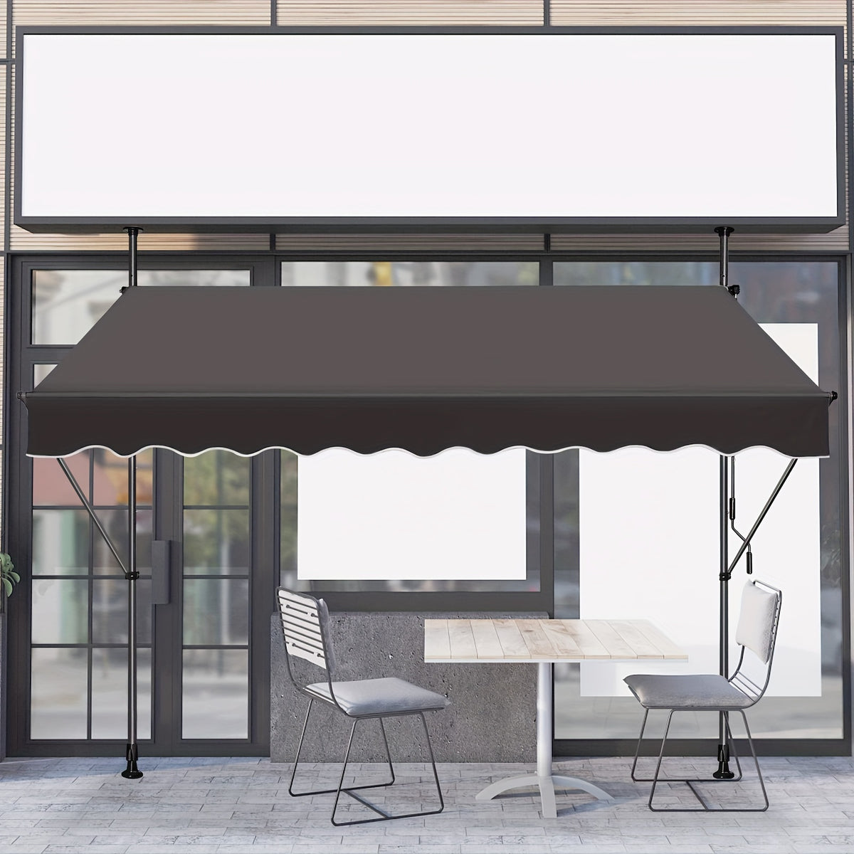 Tenda a serranda, Grigio chiaro per giardino – vista dettagliata 6