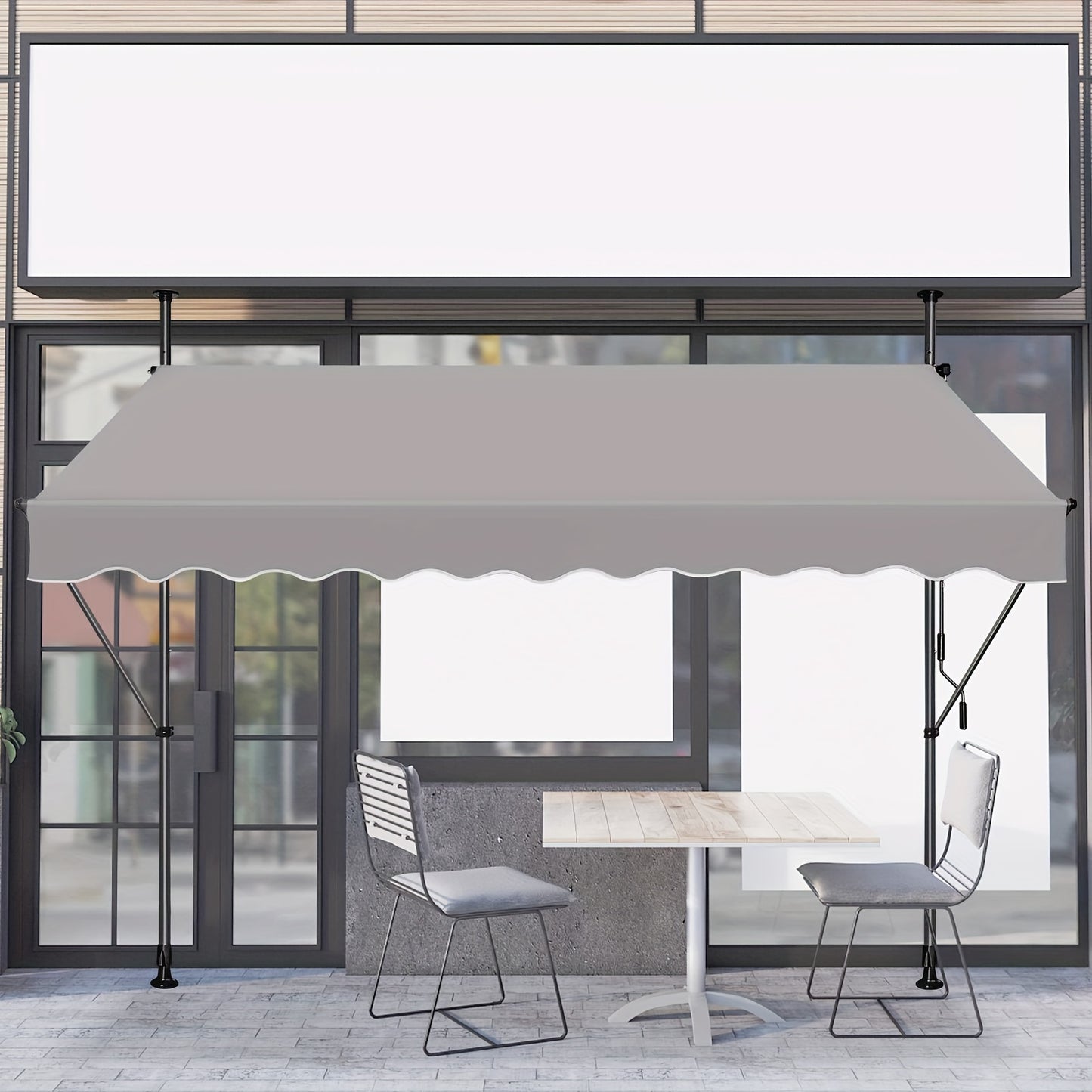 Tenda a serranda, Grigio scuro per terrazza e giardino – vista dettagliata 4