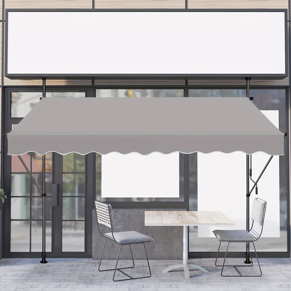 Tenda a serranda, Grigio scuro per terrazza e giardino – vista dettagliata 4