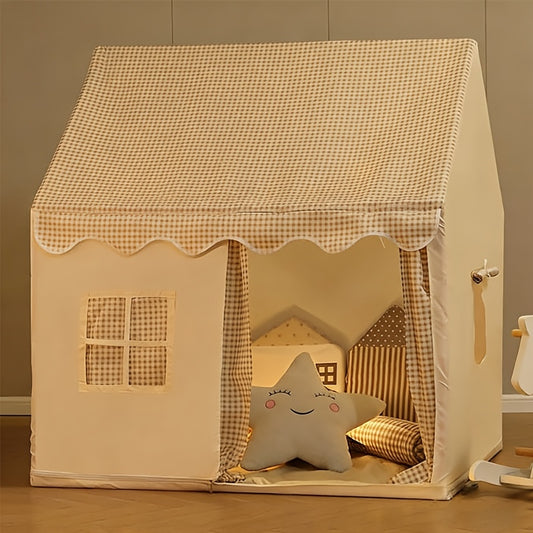 Tenda da gioco, Cappello (senza luci) per bambini con finestra - Castello e esterni – vista principale