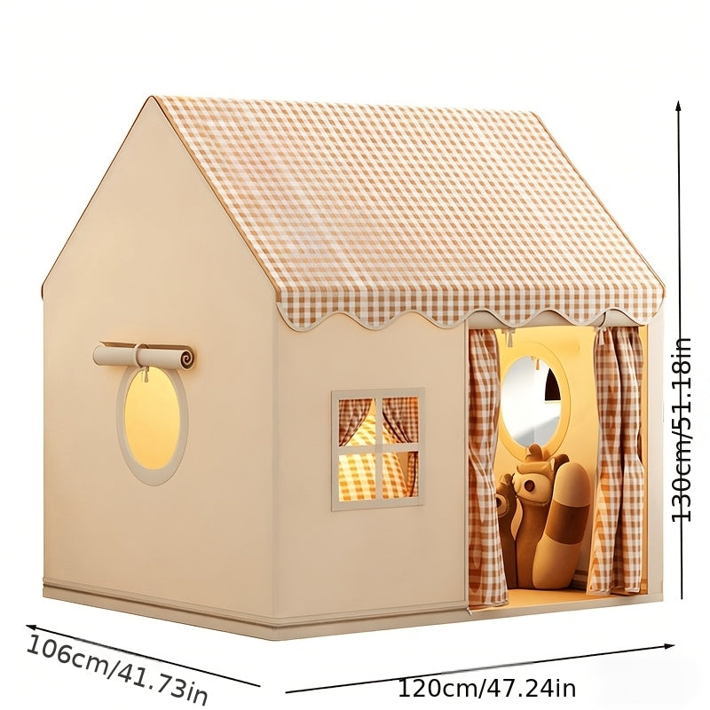 Tenda da gioco, Cappello (senza luci) per bambini con finestra - Castello e esterni – vista dettagliata 2