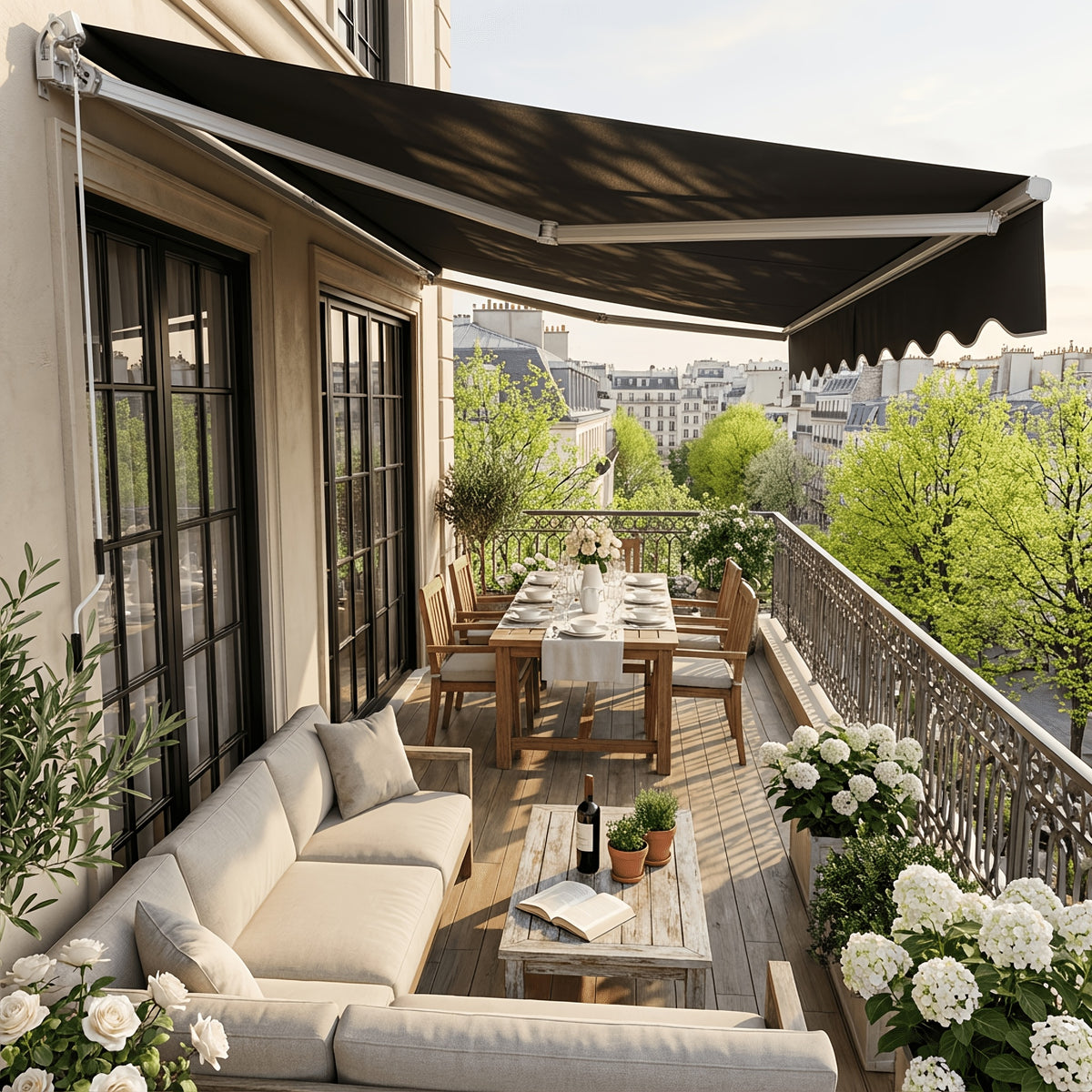 Tenda da sole per balcone e giardino – vista dettagliata 6