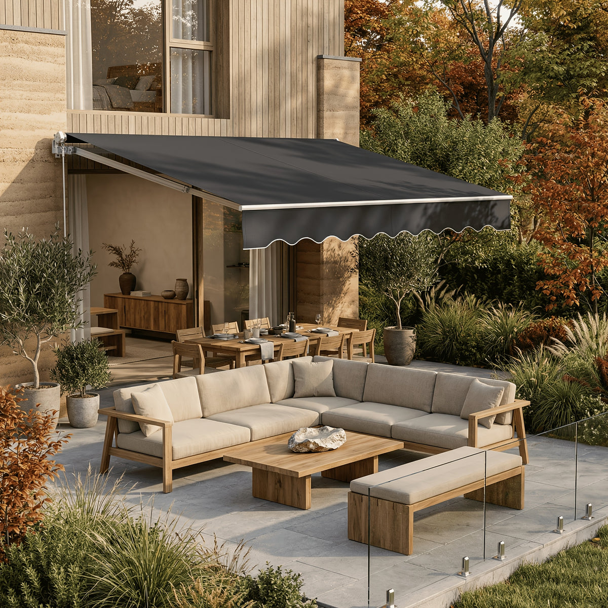 Tenda da sole per balcone e giardino – vista dettagliata 7