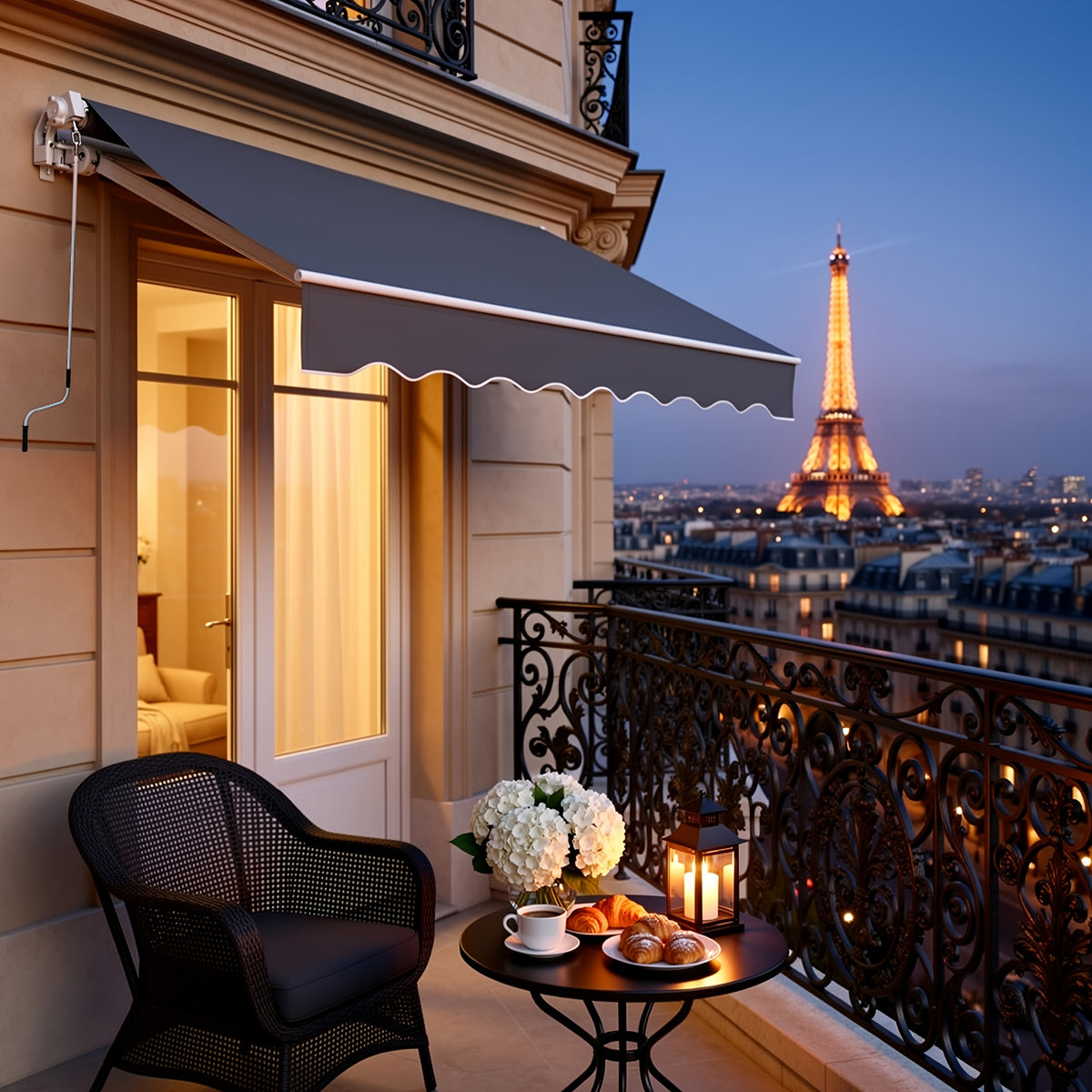 Tenda da sole per balcone e giardino – vista dettagliata 8