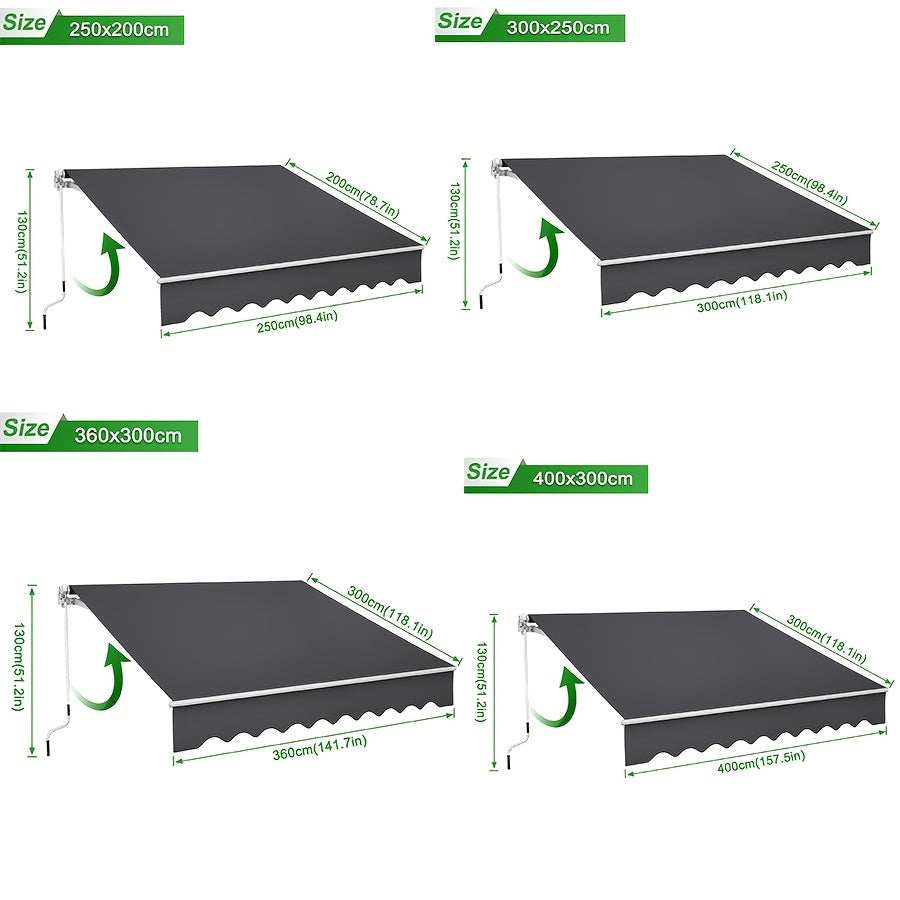 Tenda da sole per giardino – vista dettagliata 2