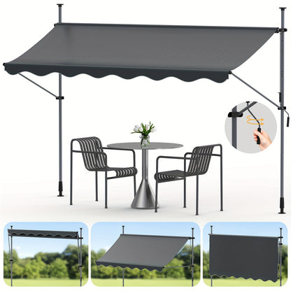 Tenda da sole, regolabile per giardino e balcone – vista principale