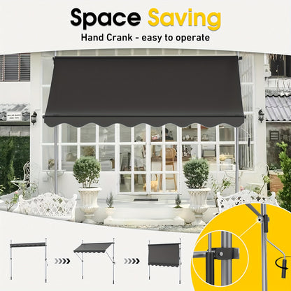 Tenda da sole, regolabile per giardino e balcone – vista dettagliata 4