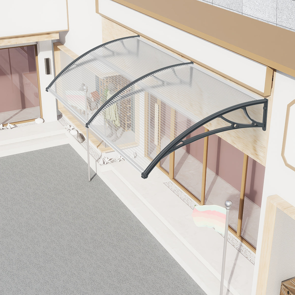 Tenda per Porta d'Ingresso, Dimensioni: 300×100cm per veicolo e viaggio – vista dettagliata 5