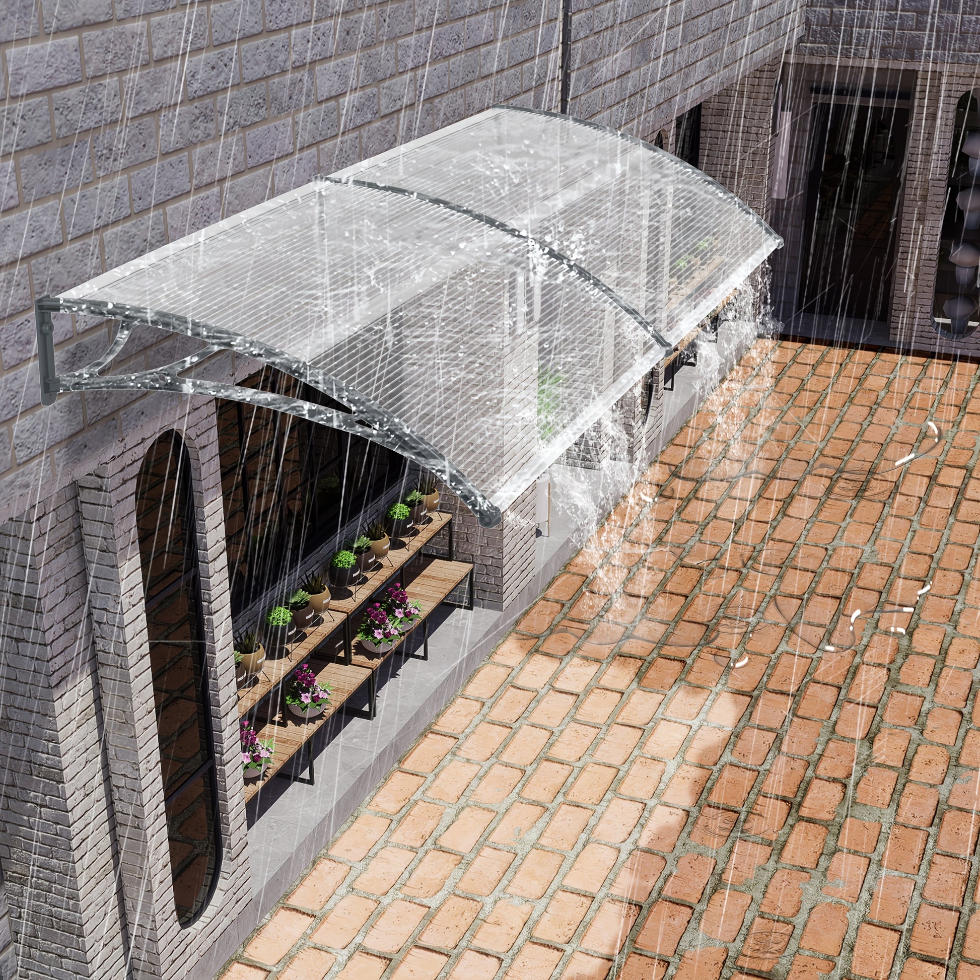 Tenda per Porta d'Ingresso, Dimensioni: 300×100cm per veicolo e viaggio – vista dettagliata 6